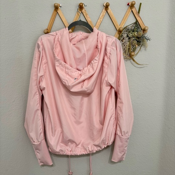 ZYIA Active Pink Blush Zip Up Bomber Athletic Adjustable Jacket Sz M - Picture 7 of 13